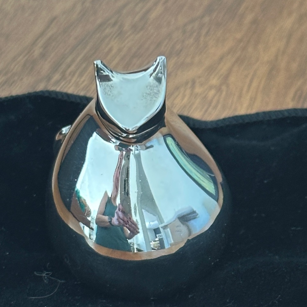 Dansk Silver Cat Figurine
